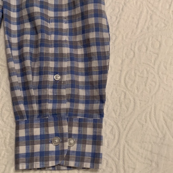 Daniel CREMIEUX Signature Collection Linen Blend Men’s Long Sleeve Shirt - Picture 3 of 13